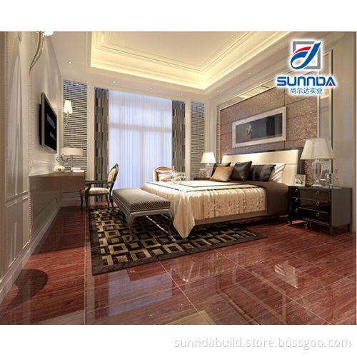 2016 Super glossy interior floor tile, wood looks glazed polished tiles,discontinued porcelain floor tile